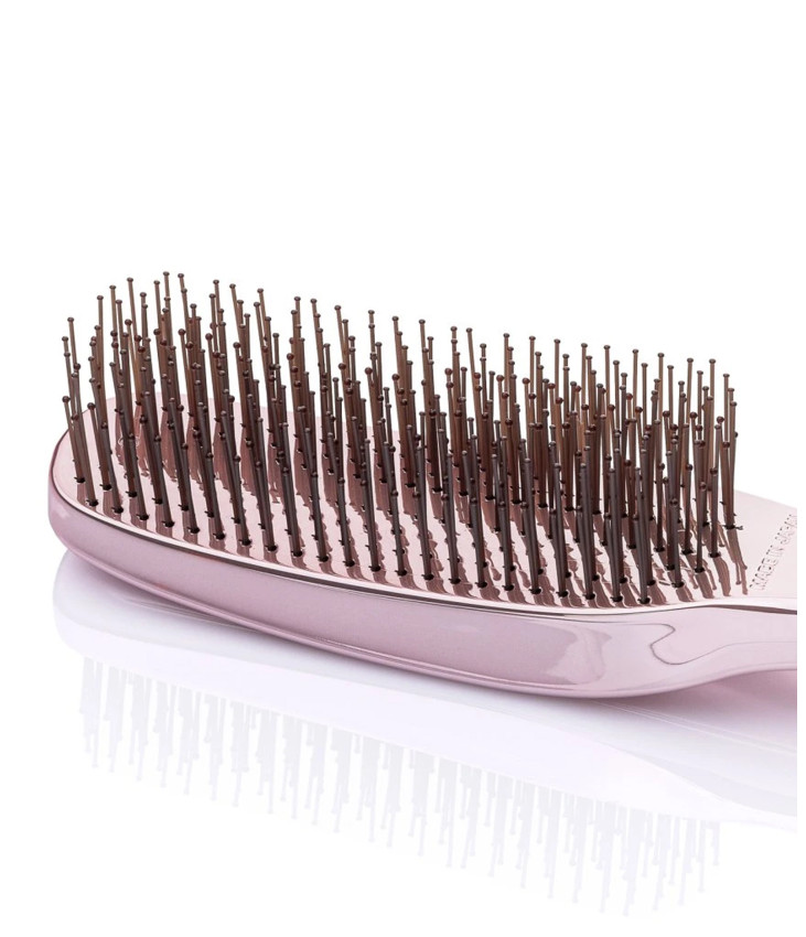 Масажна Щітка для Волосся та Шкіри Голови S-HEART-S Scalp Brush Bijulie Metallic Pink