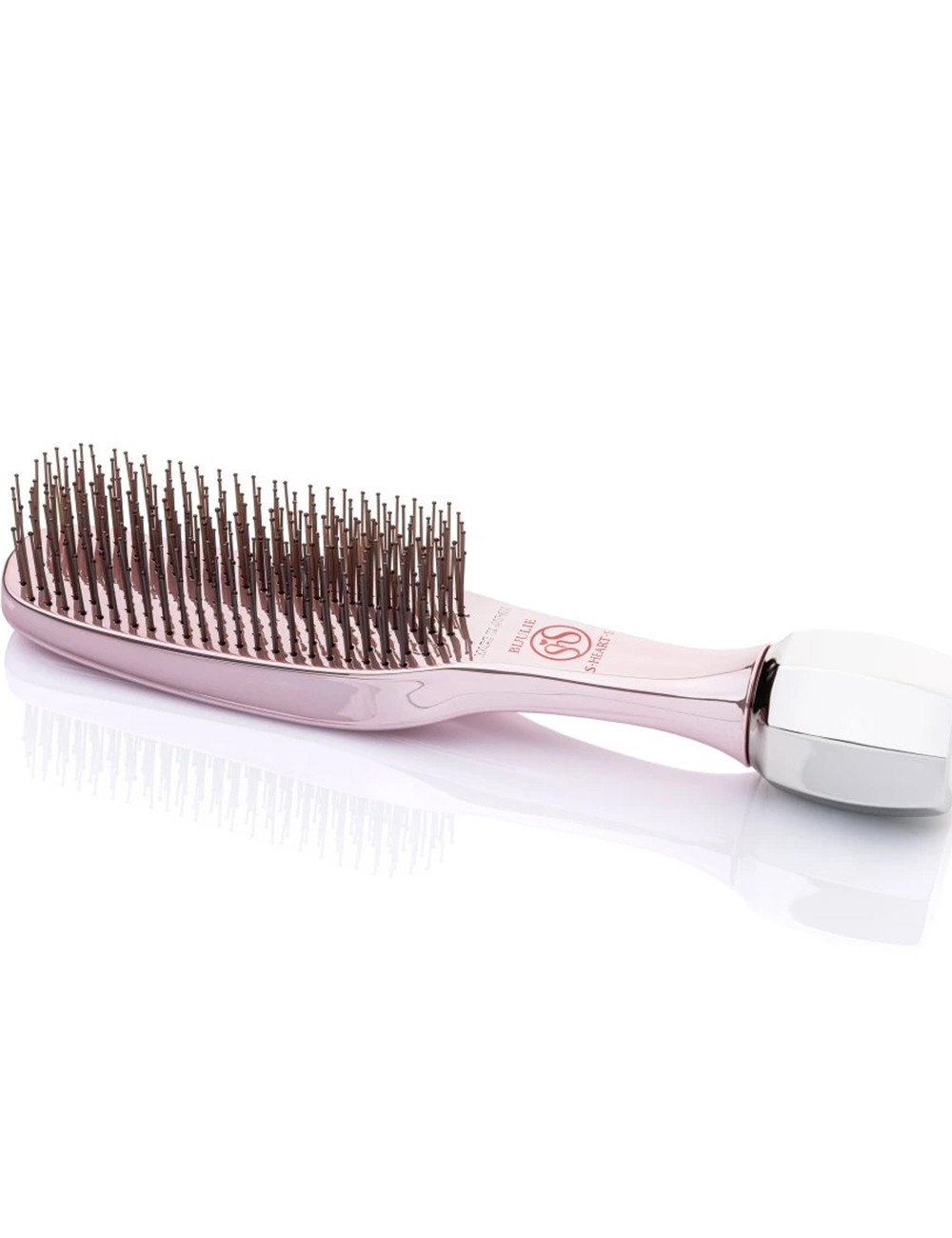 S-HEART-S Scalp Brush Bijulie Metallic Pink