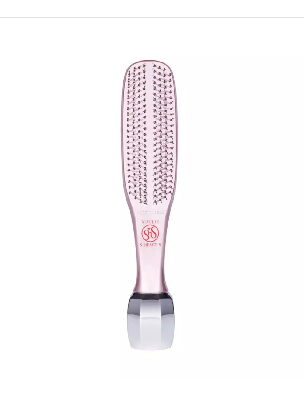 S-HEART-S Scalp Brush Bijulie Metallic Pink