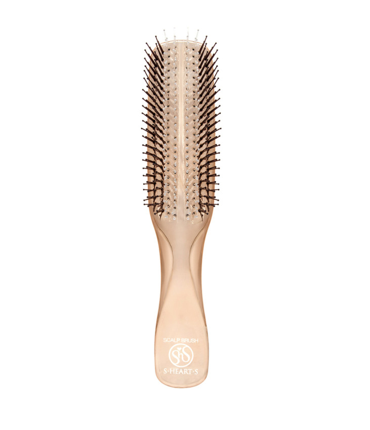 S-Heart-S Scalp Brush World Long Pink Gold