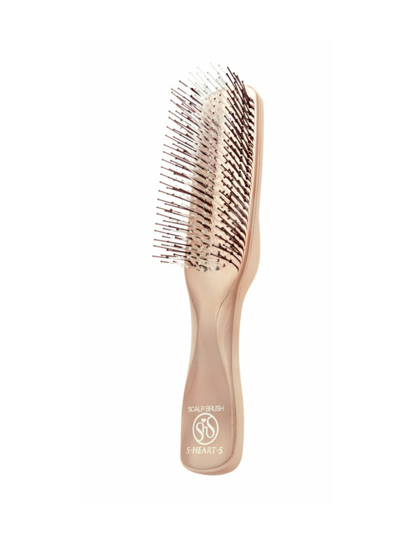 S-Heart-S Scalp Brush World Long Pink Gold