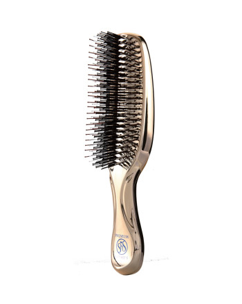Масажна щітка для волосся та шкіри голови S-Heart-S Scalp Brush World Premium Long Champagne Gold
