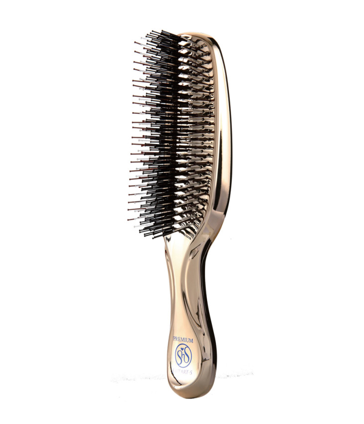 S-Heart-S Scalp Brush World Premium Long Champagne Gold