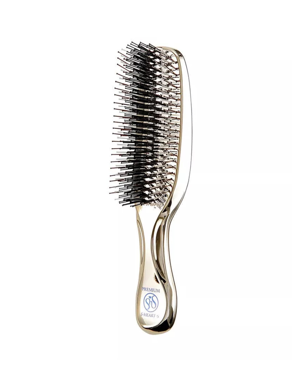 Massage Brush in Gift Box S-HEART-S Scalp Brush World Premium Long Box Gold