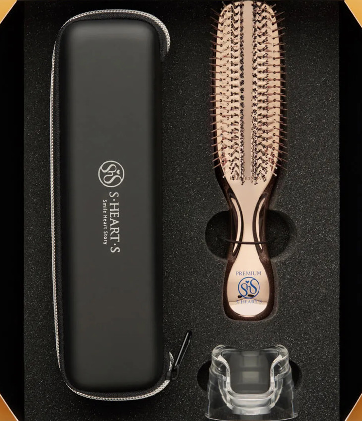 Масажна Щітка в Подарунковій Упаковці S-HEART-S Scalp Brush World Premium Long Box Gold