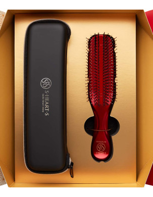 Масажна щітка в подарунковій упаковці S-HEART-S Sculp Brush Premium Long Red (Gift Box)