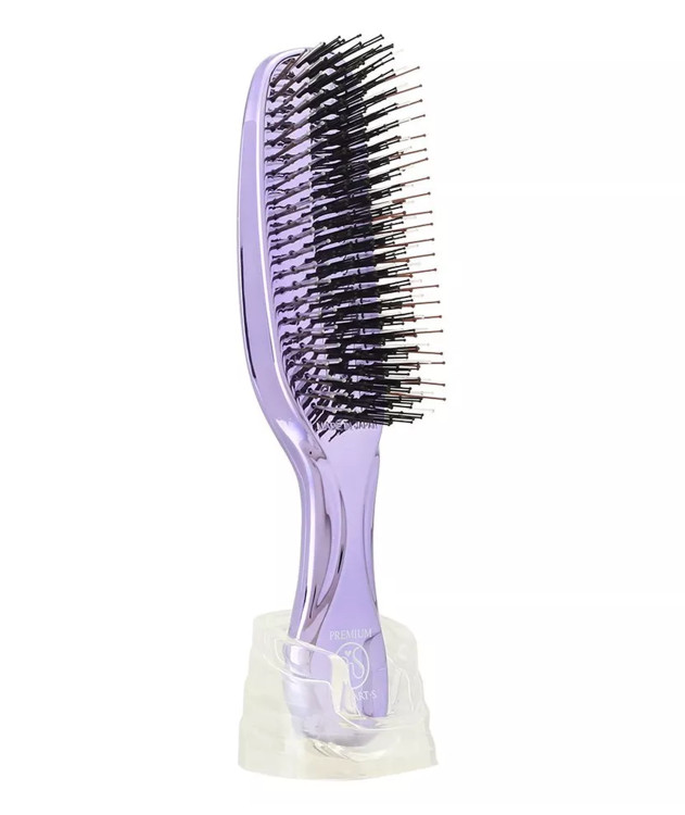 Масажна щітка для волосся та шкіри голови S-Heart-S Scalp Brush World Premium Long Purple Gift Box 