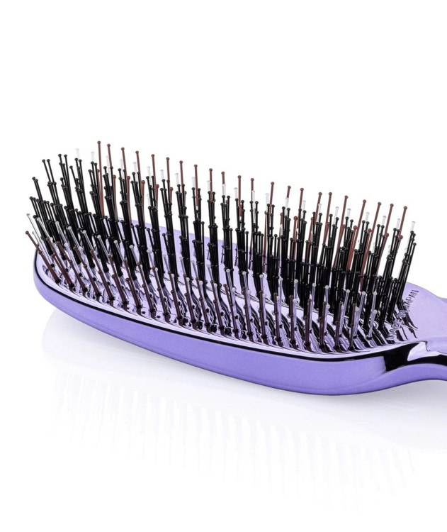 Масажна щітка для волосся та шкіри голови S-Heart-S Scalp Brush World Premium Long Purple Gift Box 