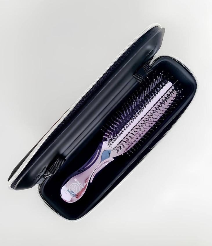 Масажна щітка для волосся та шкіри голови S-Heart-S Scalp Brush World Premium Long Purple Gift Box 