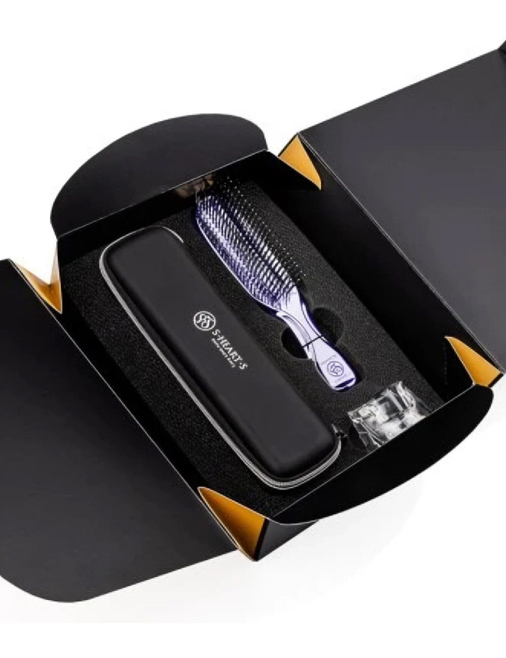 S-Heart-S Scalp Brush World Premium Long Purple Gift Box massage brush for hair and scalp 