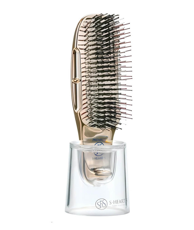 Масажна Щітка в Подарунковій Коробці S-HEART-S Scalp Brush World Premium Short Box Champagne Gold 