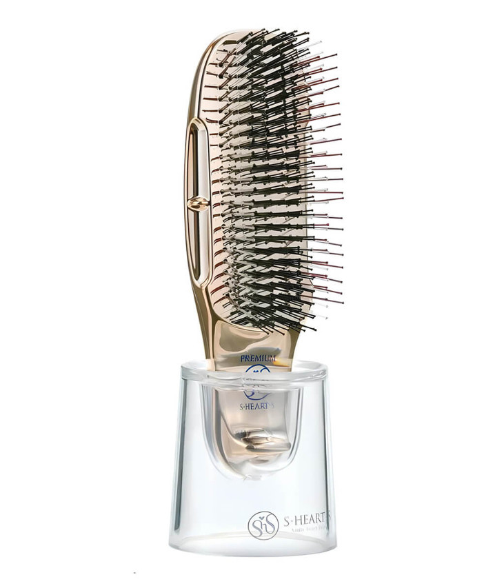 Масажна Щітка в Подарунковій Коробці S-HEART-S Scalp Brush World Premium Short Box Champagne Gold 