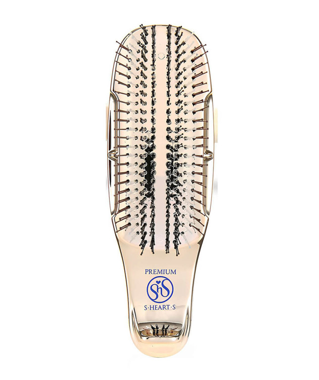 Масажна Щітка в Подарунковій Коробці S-HEART-S Scalp Brush World Premium Short Box Champagne Gold 