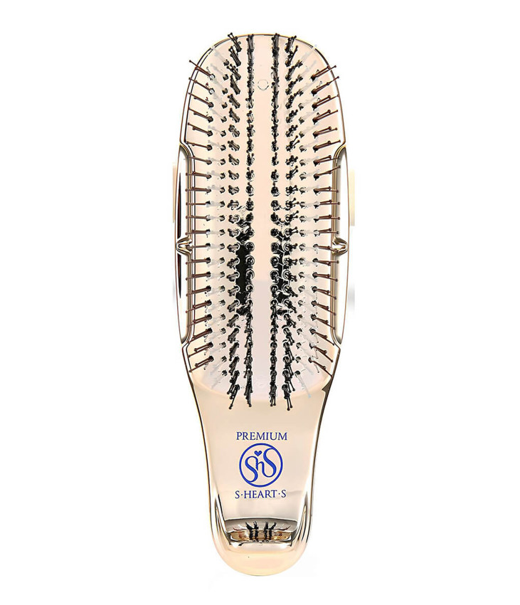 Масажна Щітка в Подарунковій Коробці S-HEART-S Scalp Brush World Premium Short Box Champagne Gold 