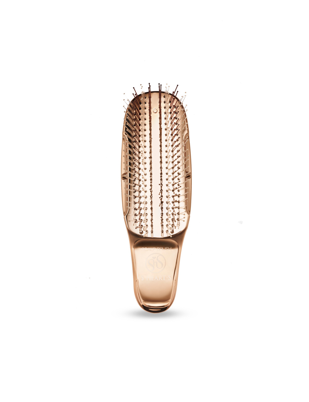 S-HEART-S Scalp Brush Premium Short Champagne Gold