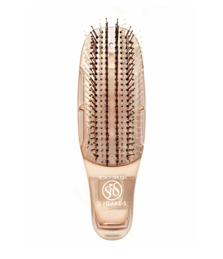 S-Heart-S Scalp Brush World Model Short Pink Gold